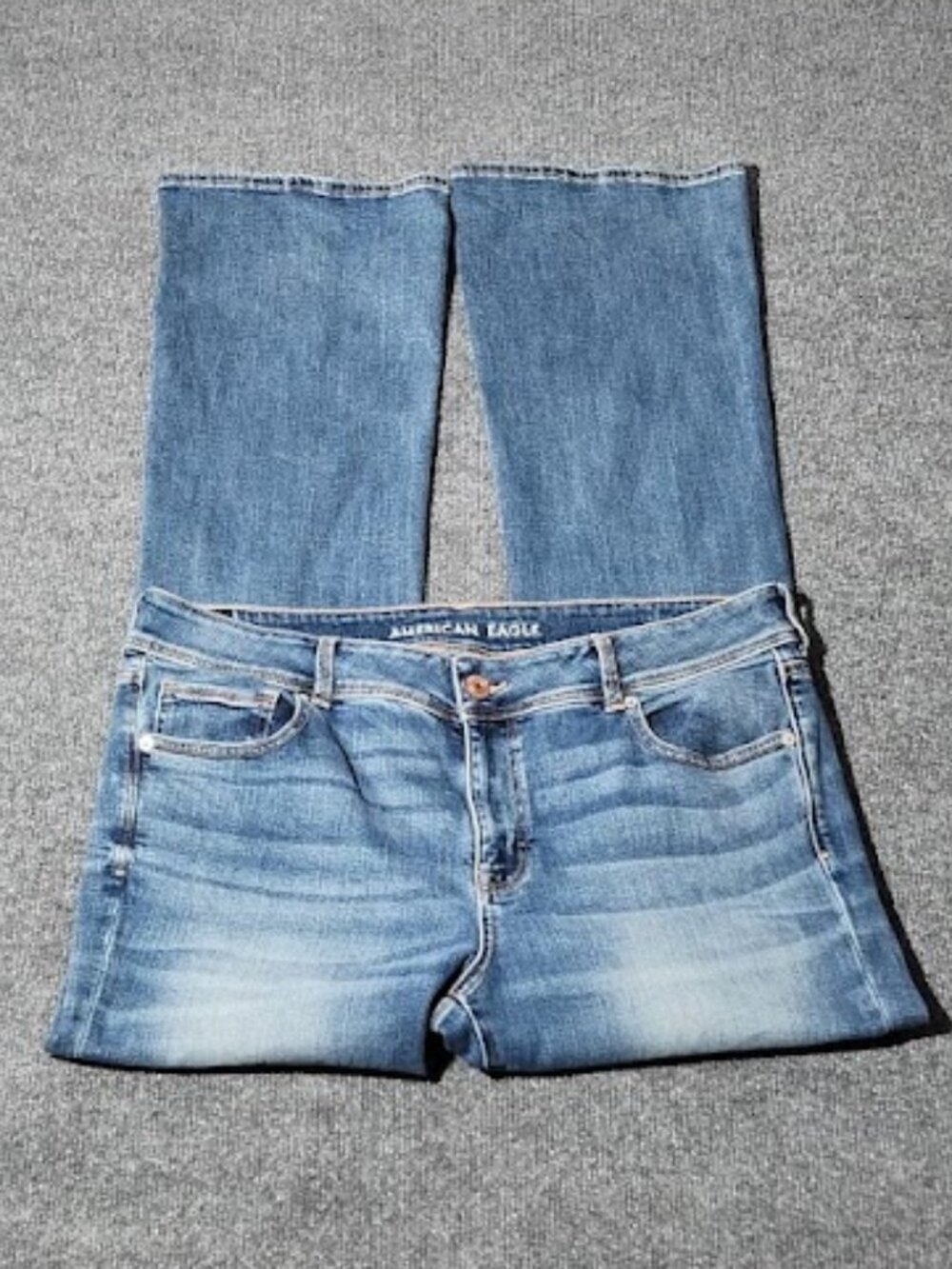 American Eagle Women's Plus Size Bootcut Jeans Size 18L - Picture 2 of 6
